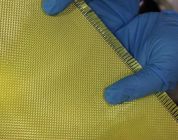 De gele van de Samengestelde Materialen Kogelvrije Aramid van de Koolstofvezel Stoffen 1000d 200GSM